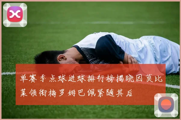 单赛季点球进球排行榜揭晓因莫比莱领衔梅罗姆巴佩紧随其后